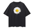 Daisy Tee - Relaxed to Oversized - Black Size XL