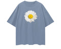 Daisy Tee - Relaxed to Oversized - Blue Size L