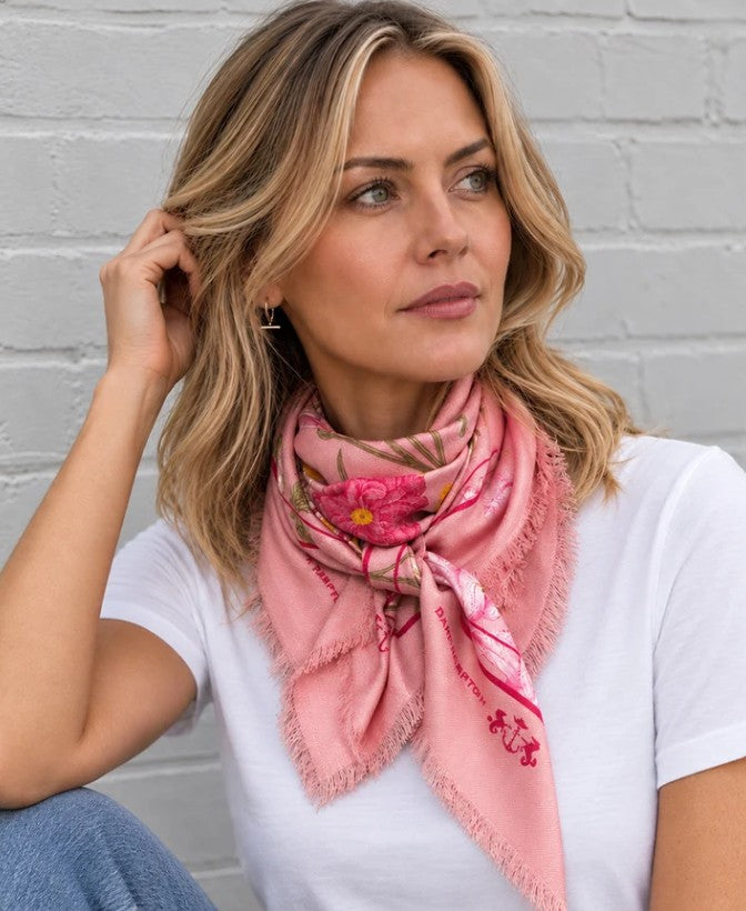 THE CAROLINE PETITE WOOL SILK SCARF