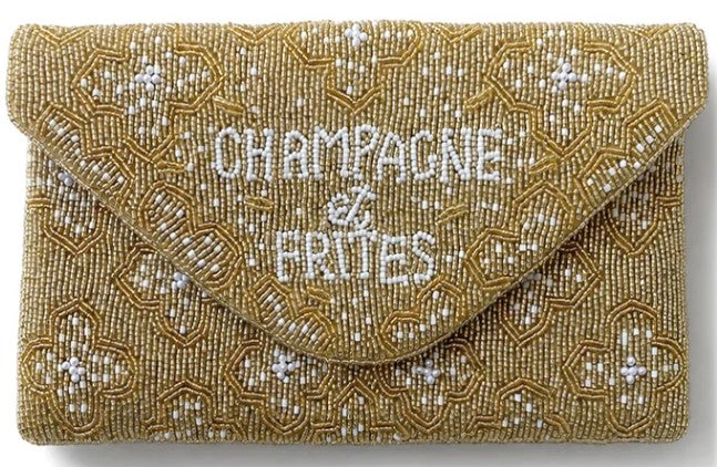Dark Hampton Beaded Bag - The Champagne Et Frites