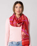 Dark Hampton x Kyla K Simone Versatile Large Scarf - Red/Pink