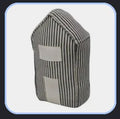 Le Forge Door Stop - Grey/White Stripe