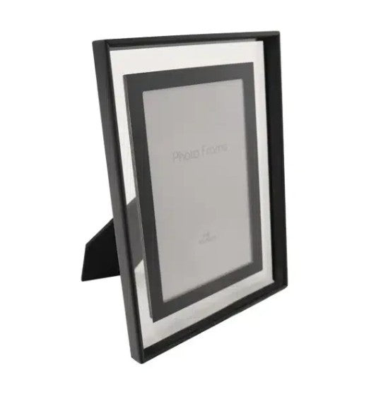 Photo Frame - Black With Clear Glass Surround - 4x6" (10x15cm)