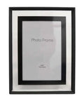 Photo Frame - Black With Clear Glass Surround - 4x6" (10x15cm)