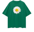 Daisy Tee - Relaxed to Oversized - Green Size M
