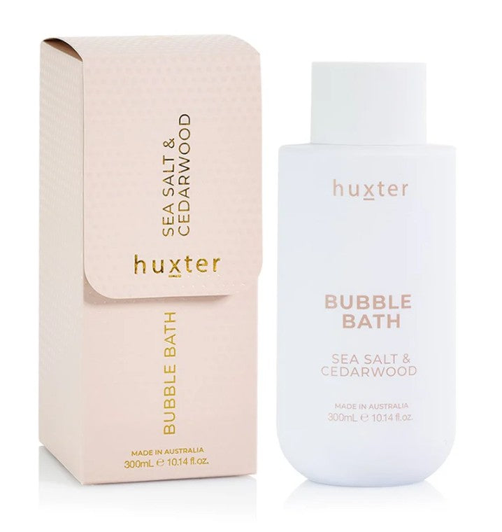 Huxter Boxed Bubble Bath - Sea Salt & Cedarwood