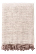 Klippan Lambswood Throw - Alm - Soft Pink