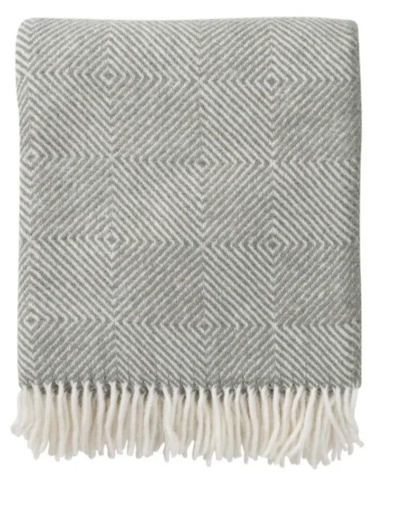 Klippan Lambswool Throw - Gooseye - Green - 25% Recycled