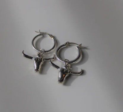 Western Edge Longhorn Earrings