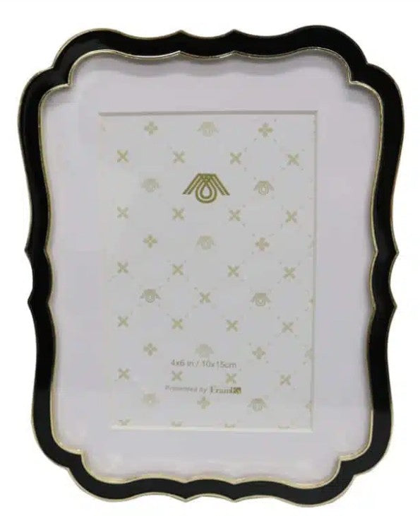 Photo Frame - Black & Gold Dellis French Country 4x6" (10x15cm)
