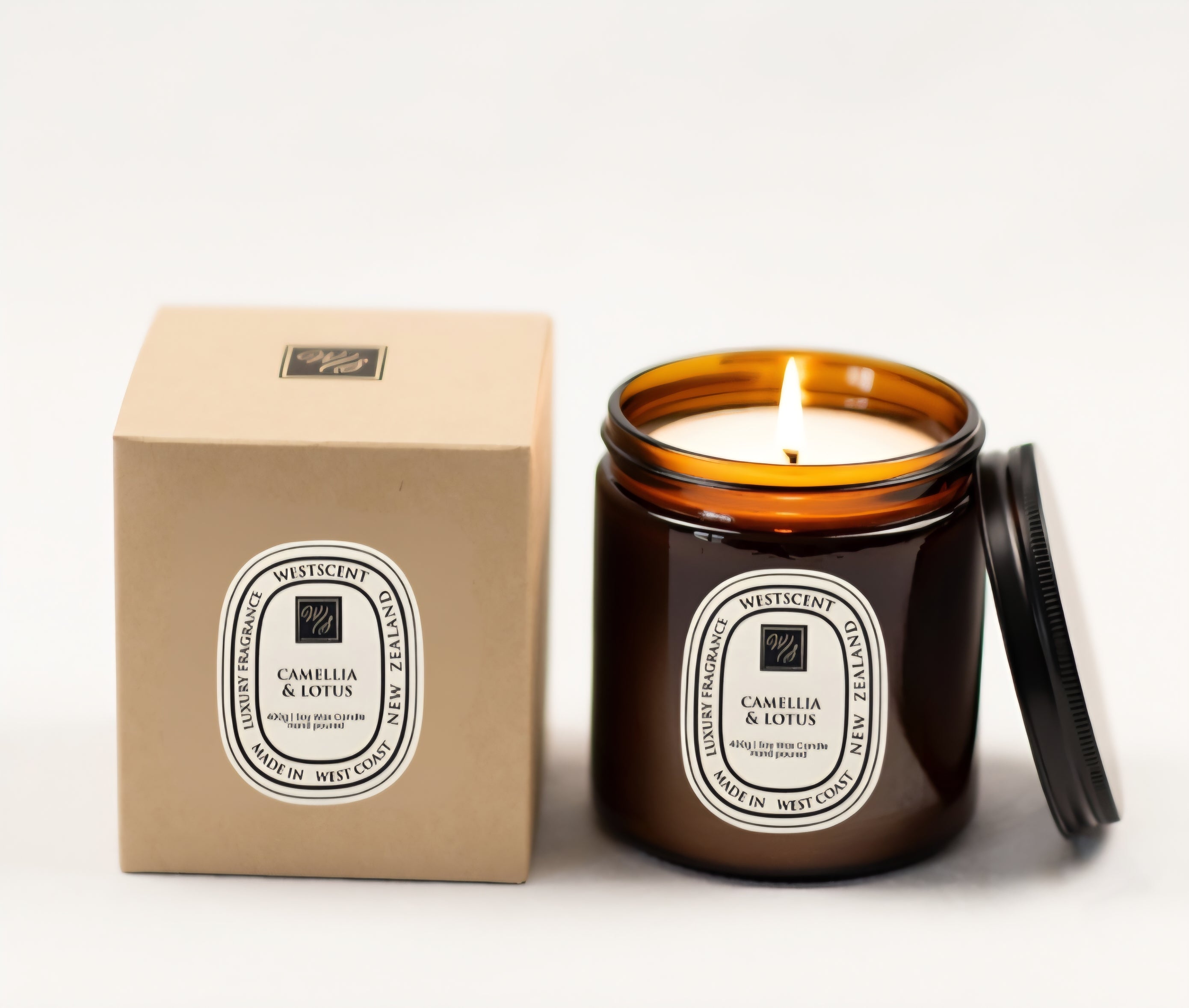 WestScent Soy Candle 100g - Raspberries & Cream