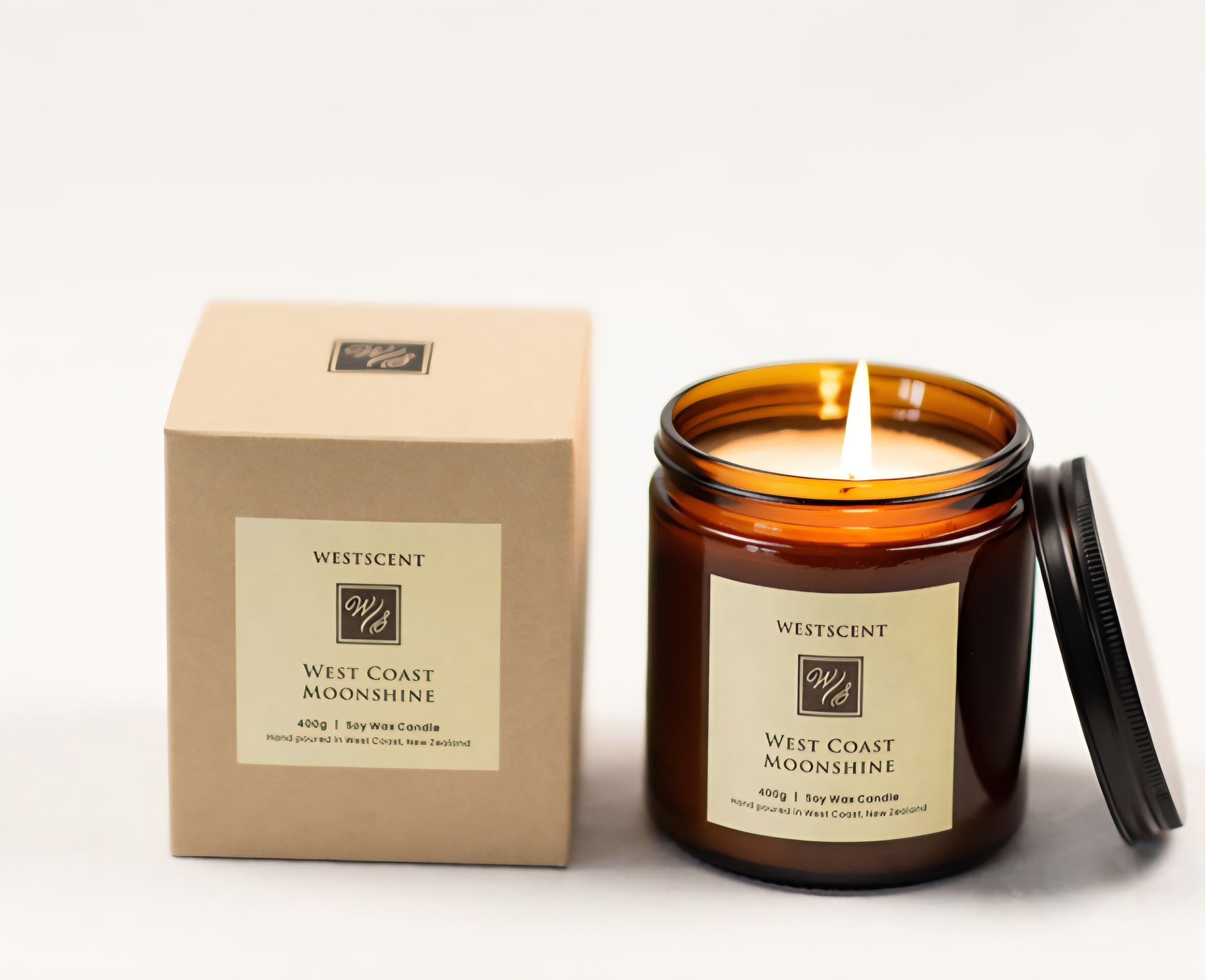 WestScent Soy Candle 100g - West Coast Moonshine