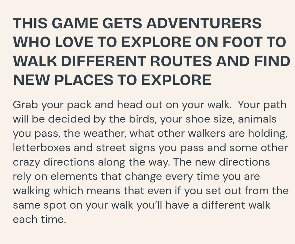 Getting Lost Adventure Game Cards - The Walkers Edition