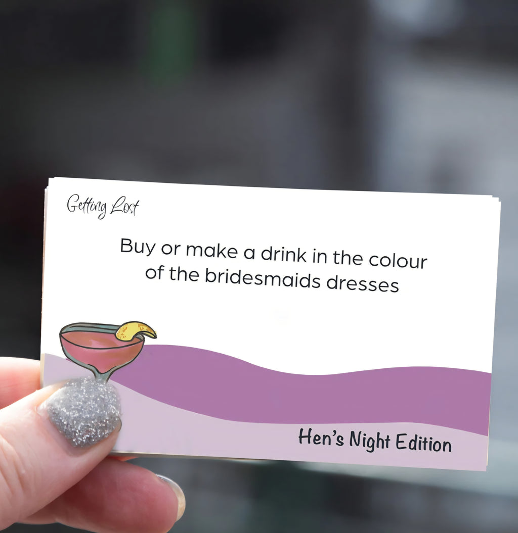 Getting Lost Adventure Game Cards - The Hen's Night Edition