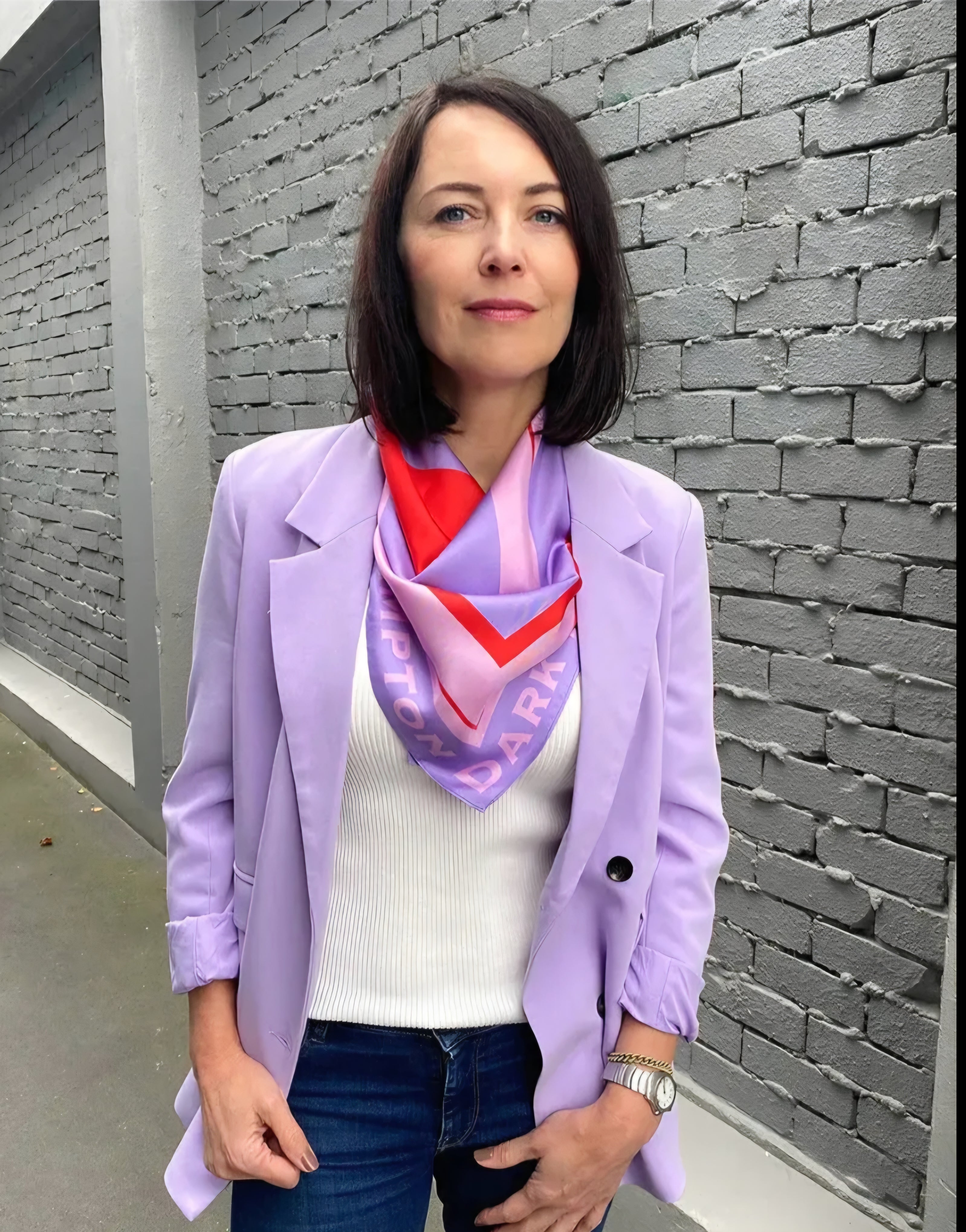 Dark Hampton - The Gebbie Silk Scarf