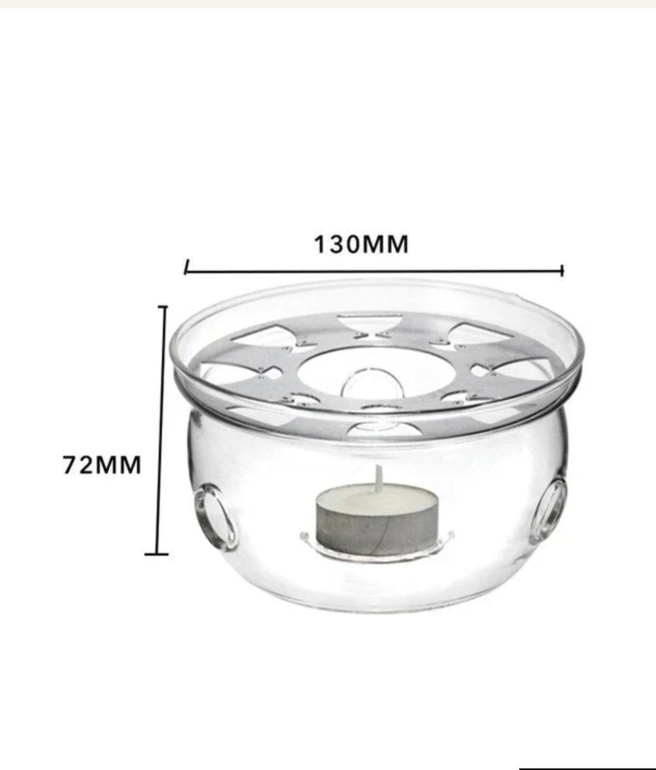 Better Tea Co -Glass Teapot warmer only