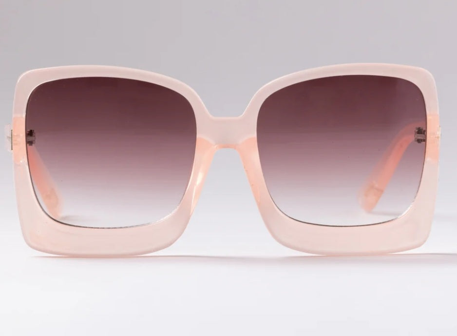 Happy to Sit on Your Face Sunglasses - Pink Acid