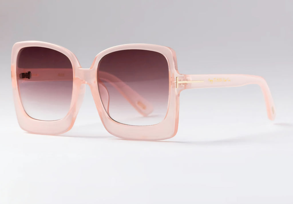 Happy to Sit on Your Face Sunglasses - Pink Acid