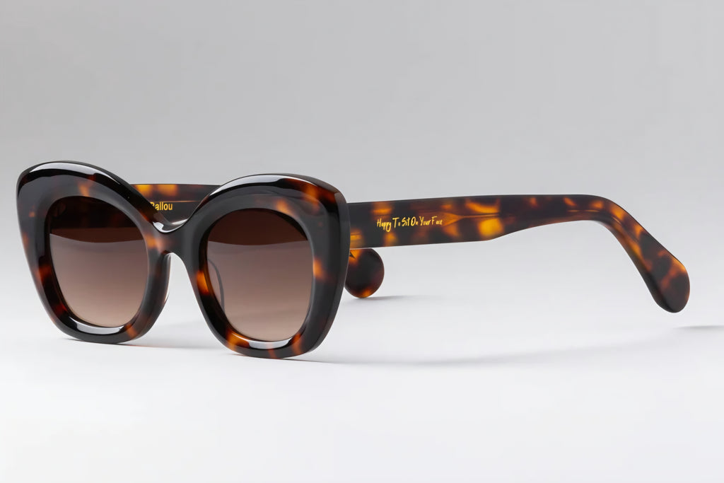Happy to Sit on Your Face Sunglasses - Cat Ballou Tortoiseshell