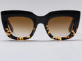Happy to Sit on Your Face Sunglasses - Harlot Whore Ebony Leopard