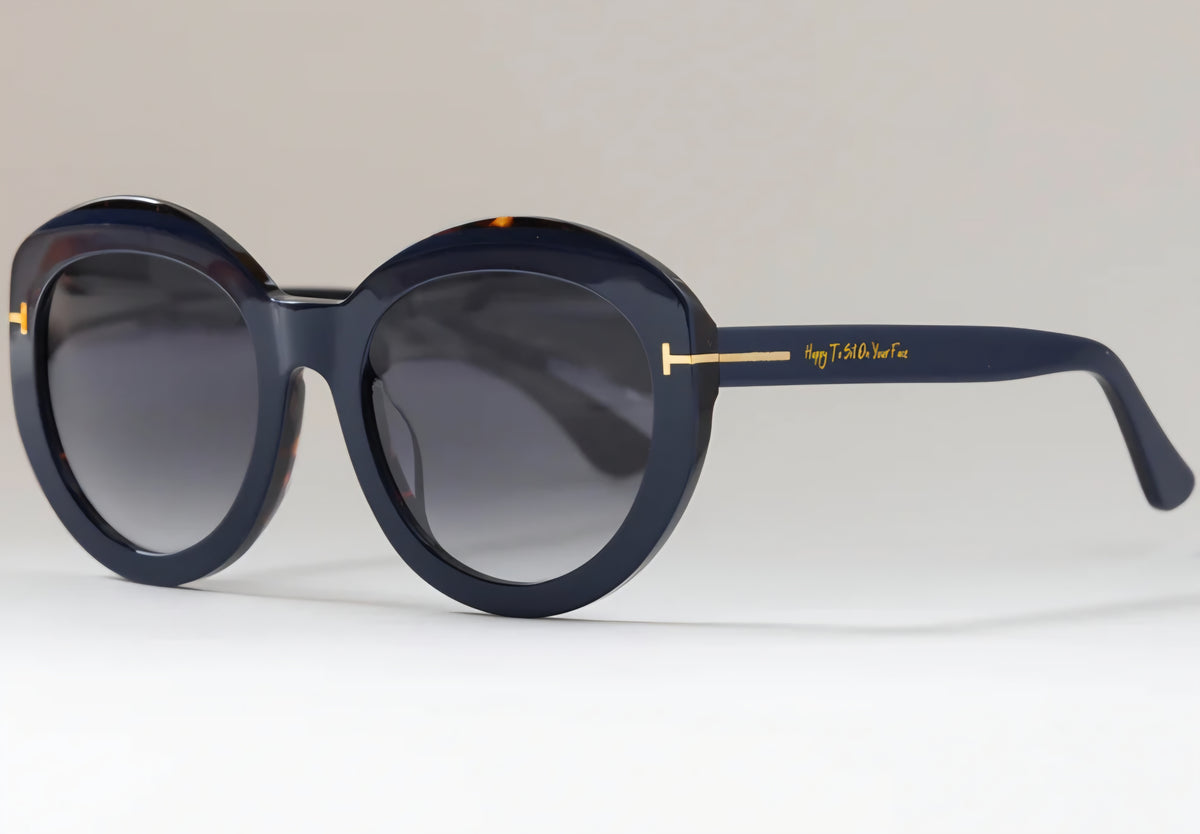 Happy to Sit on Your Face Sunglasses - Vanilla Navy