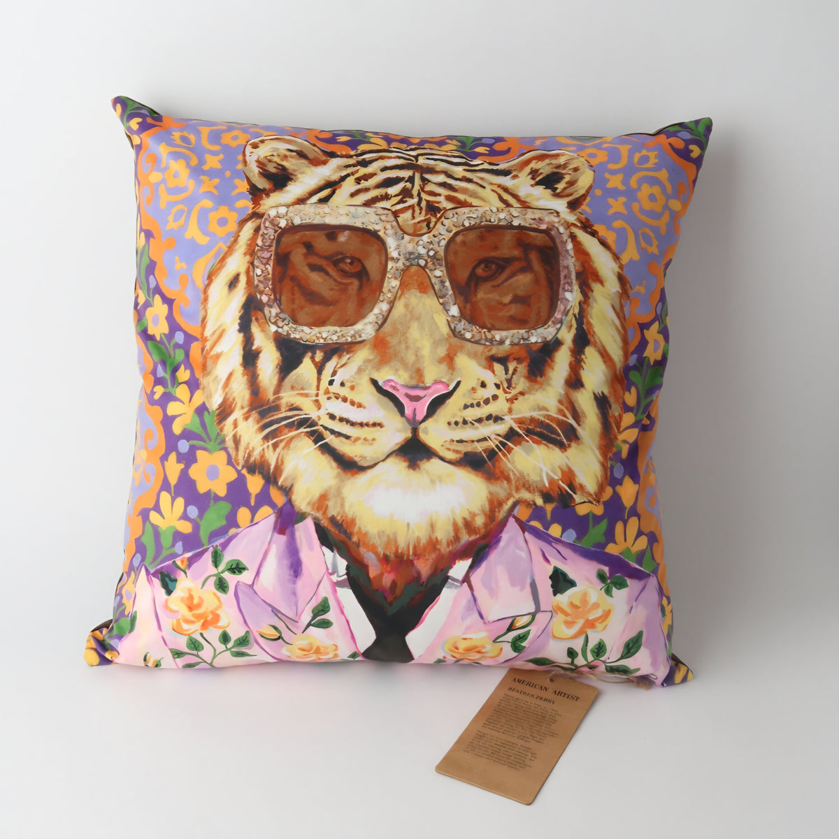 Le Forge Velvet Cushion - Tiger