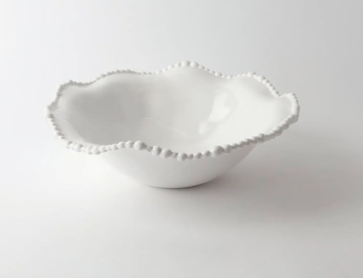 Melamine Pearl Bowl 28cm - White