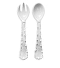 Melamine White Pearl Salad Servers - Le Forge