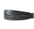 Embellished Black Leather Belt - Size 32"