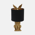 Bunny Lamp - Black & Gold